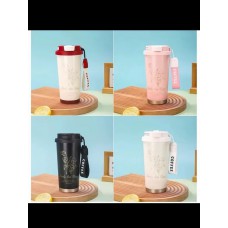 LOVELY AND FLOWER Coffee Tumbler 500ml - Gelas Termos Kopi Stainless Steel dengan Tali Strap LOVELY AND FLOWER Coffee Tumbler 500ml - Gelas Termos Kopi Stainless Steel dengan Tali Strap